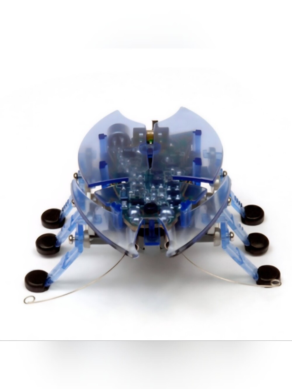Hexbug Beetle Interactive Robotic Bug Toy w/Antenna - Transparent Blue - TESTED